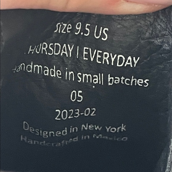 Thursday Boot Co Black Matte Leather Chelsea Boots size 9.5 - Picture 10 of 10